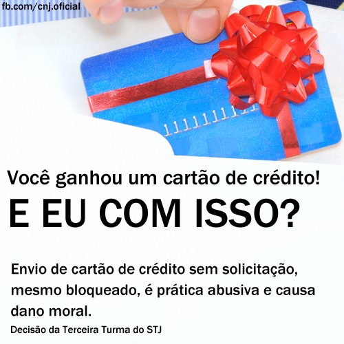 CARTÃO DE CRÉDITO ENVIADO SEM SOLICITAÇÃO. DANOS MORAIS